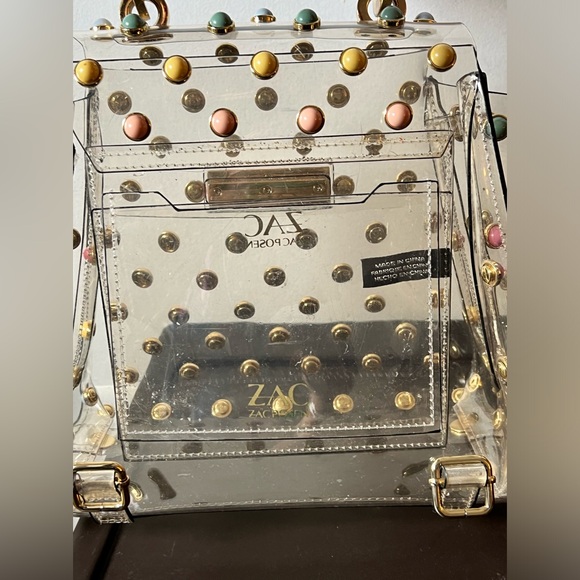 DESIGNER ZAC POSEN CLEAR BAG!RARE FIND! Very cutesy very demure - Picture 2 of 6